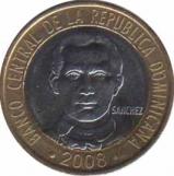  Доминиканская Республика  5 песо 2008 [KM# 89] 