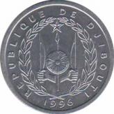  Джибути  1 франк 1996 [KM# 20] 