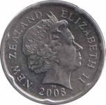  Новая Зеландия  20 центов 2008 [KM# 118a] 