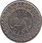  Суринам  25 центов 1976 [KM# 14] 