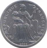  Французская Полинезия  1 франк 2003 [KM# 11] 