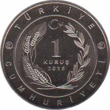 Турция  1 куруш 2015 [KM# New] Аварский каганат (565-803)