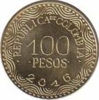  Колумбия  100 песо 2016 [KM# New] 