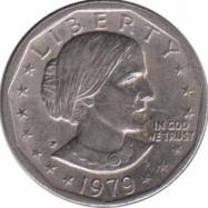  США  1 доллар 1979 [KM# 207] Доллар Сьюзен Энтони