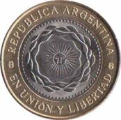  Аргентина  2 песо 2014 [KM# 165] 
