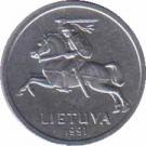  Литва  1 цент 1991 [KM# 85] 