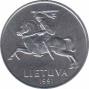  Литва  2 цента 1991 [KM# 86] 
