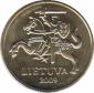  Литва  20 центов 2009 [KM# 107] 