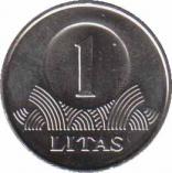  Литва  1 лит 2009 [KM# 111] 