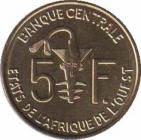  Западно-Африканские Штаты  5 франков 2011 [KM# 2a] 