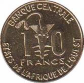  Западно-Африканские Штаты  10 франков 2014 [KM# 10] 