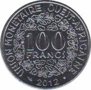  Западно-Африканские Штаты  100 франков 2012 [KM# 4] 