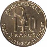  Западно-Африканские Штаты  10 франков 2004 [KM# 10] 