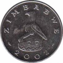  Зимбабве  1 доллар 2002 [KM# 6a] 