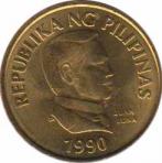  Филиппины  25 сентимо 1990 [KM# 241.1] 
