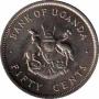  Уганда  50 центов 1976 [KM# 4a] 