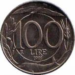  Италия  100 лир 1993 [KM# 159] 
