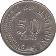  Сингапур  50 центов 1982 [KM# 5] 