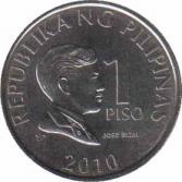  Филиппины  1 песо 2010 [KM# 269a] 
