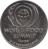  Румыния  10 лей 1996 [KM# 126] Международный продовольственный саммит в Риме