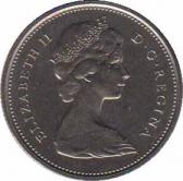  Канада  25 центов 1968 [KM# 62b] 
