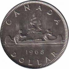  Канада  1 доллар 1968 [KM# 76.1] 