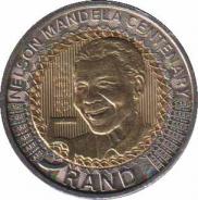  ЮАР  5 рандов 2018 [KM# New] 100 лет со дня рождения Нельсона Манделы