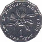  Ямайка  1 цент 1991 [KM# 64] 