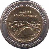  Аргентина  1 песо 2010 [KM# 160] Парк Glaciar Perito Moreno
