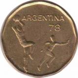  Аргентина  20 песо 1978 [KM# 75] Чемпионат мира по футболу в Аргентине. 1978