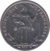  Французская Полинезия  1 франк 2001 [KM# 11] 