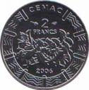  Центрально-Африканские Штаты  2 франка 2006 [KM# 17] 