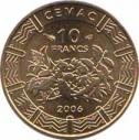  Центрально-Африканские Штаты  10 франков 2006 [KM# 19] 