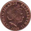  Каймановы острова  1 цент 2008 [KM# 131] 