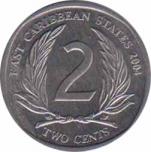  Восточные Карибы  2 цента 2004 [KM# 35] 