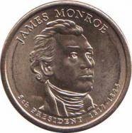  США  1 доллар 2008 [KM# 426] Джеймс Монро 