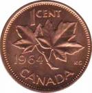  Канада  1 цент 1964 [KM# 49] 