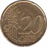  Бельгия  20 евроцентов 2000 [KM# 228] 