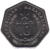  Мадагаскар  10 ариари 1999 [KM# 27] 