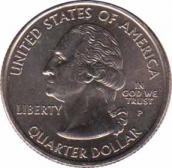  США  25 центов 2002.05.20 [KM# 333] Штат Луизиана