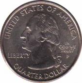  США  25 центов 2000.01.03 [KM# 305] Штат Массачусетс