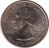  США  25 центов 2001.03.12 [KM# 319] Штат Северная Каролина