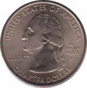  США  25 центов 2002.01.02 [KM# 331] Штат Теннесси