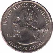  США  25 центов 2004.10.25 [KM# 359] Штат Висконсин