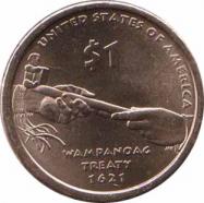  США  1 доллар 2011 [KM# 503] Доллар Сакагавеи