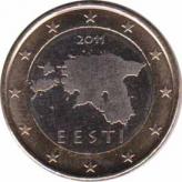  Эстония  1 евро 2011 [KM# New] 