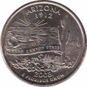  США  25 центов 2008.06.02 [KM# 423] Штат Аризона