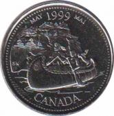  Канада  25 центов 1999.05.03 [KM# 346] Май - Торговцы. 
