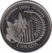  Канада  25 центов 1999 [KM# 353] Декабрь - Это - Канада. 