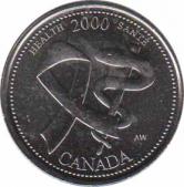  Канада  25 центов 2000 [KM# 373] Апрель - Здоровье. 